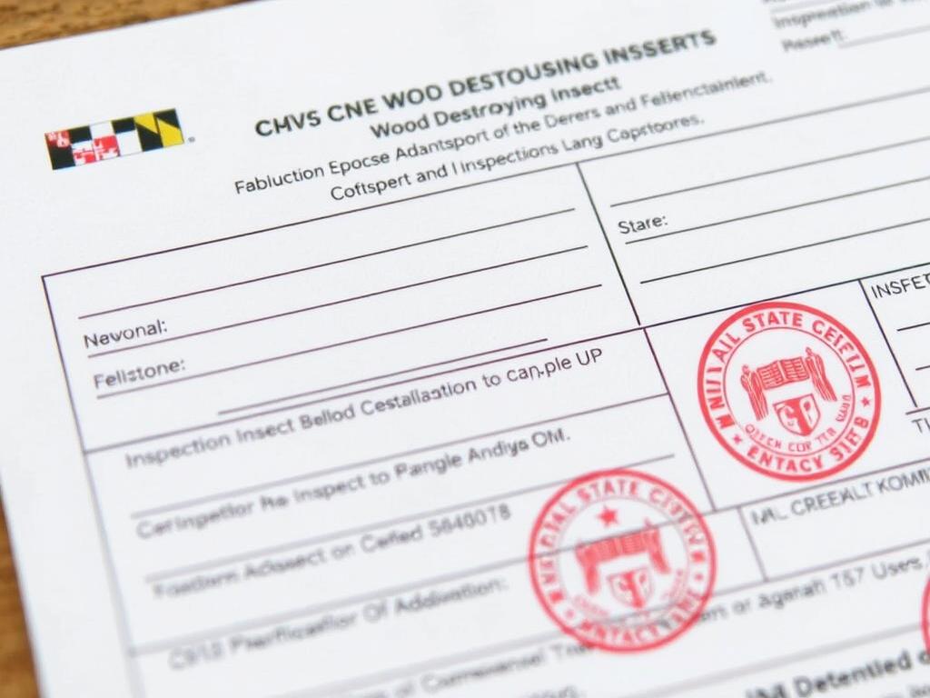 Termite Inspection Baltimore: The Complete Homeowner's Guide 26 Maryland Wood Destroying Insect Report form