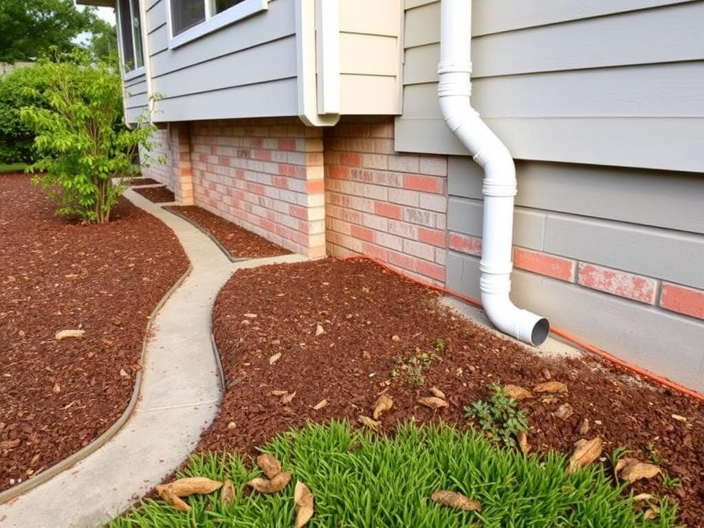 Proper drainage around Orange County home foundation