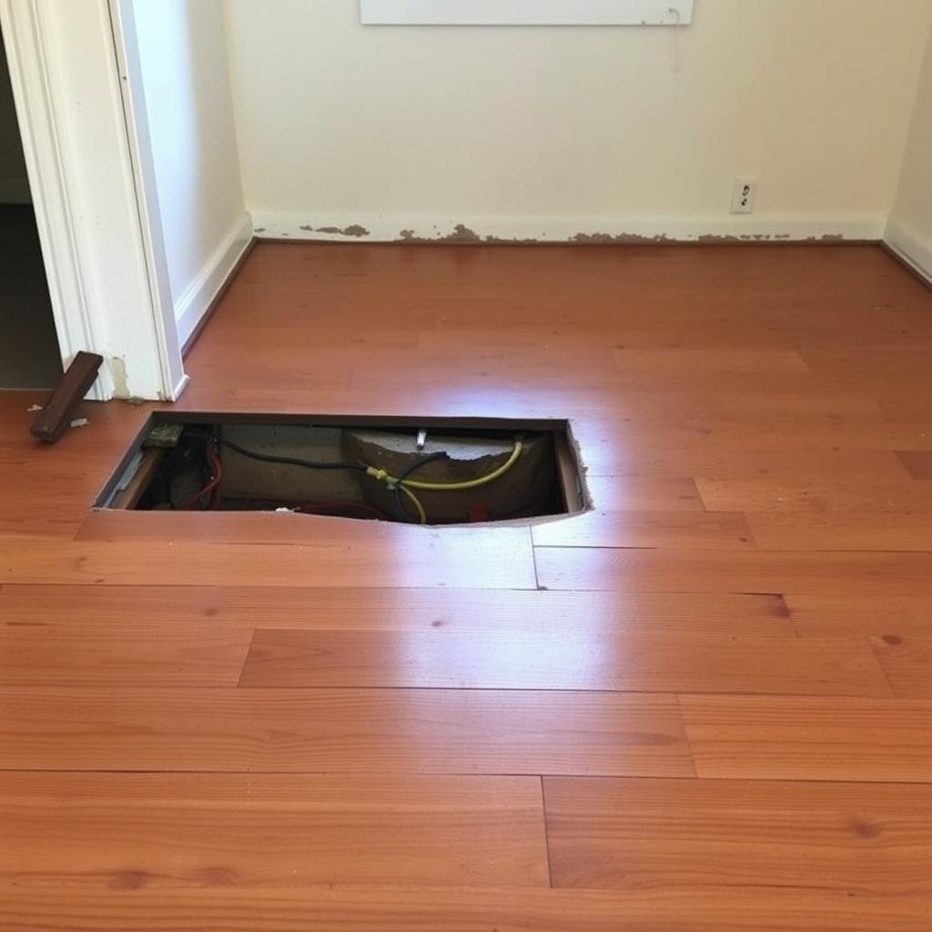 Termite Inspection in Sacramento: What Homeowners Need to Know 14 Sagging floors from termite damage in Sacramento home