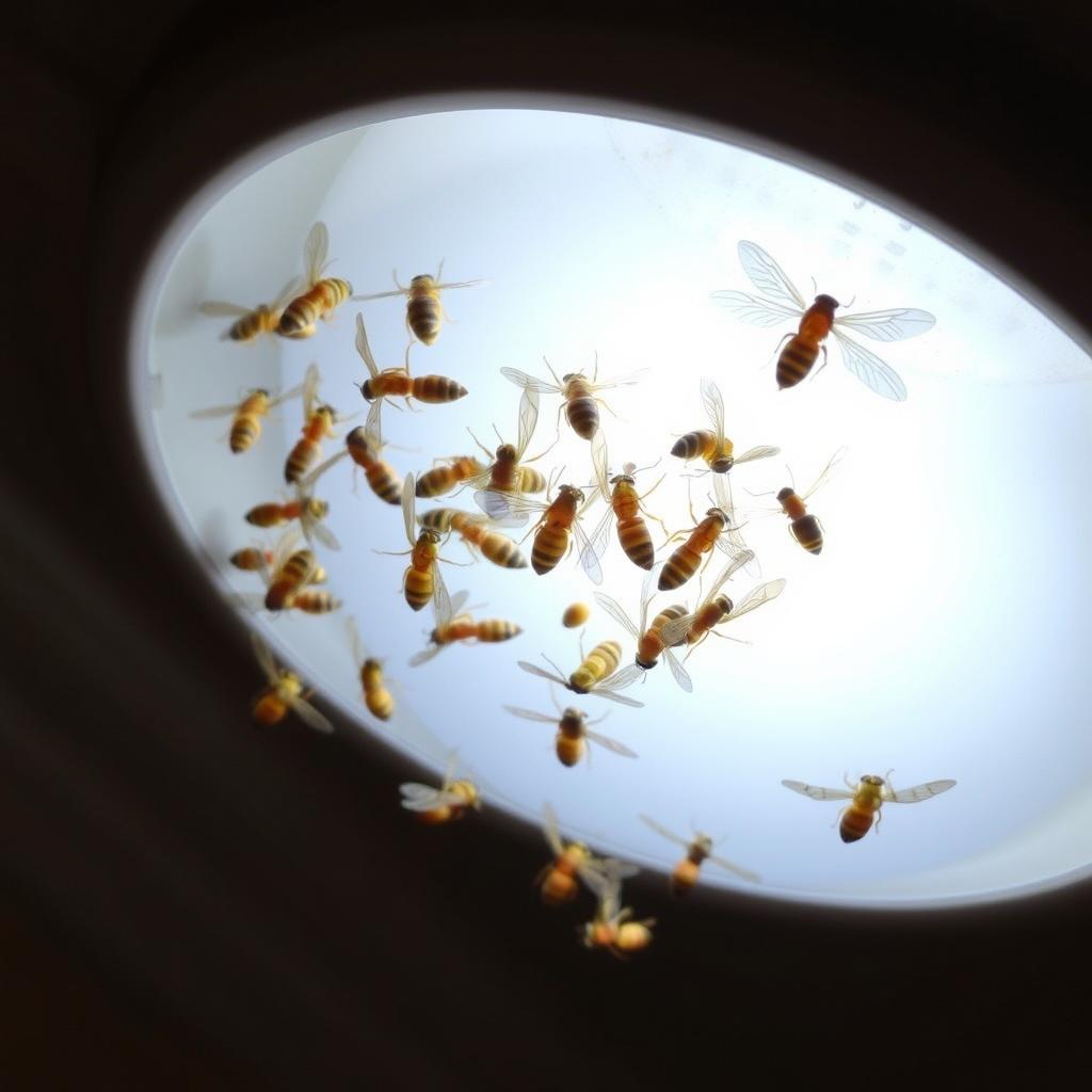 Termite Inspection Baltimore: The Complete Homeowner's Guide 10 Termite swarmers around a Baltimore home light fixture