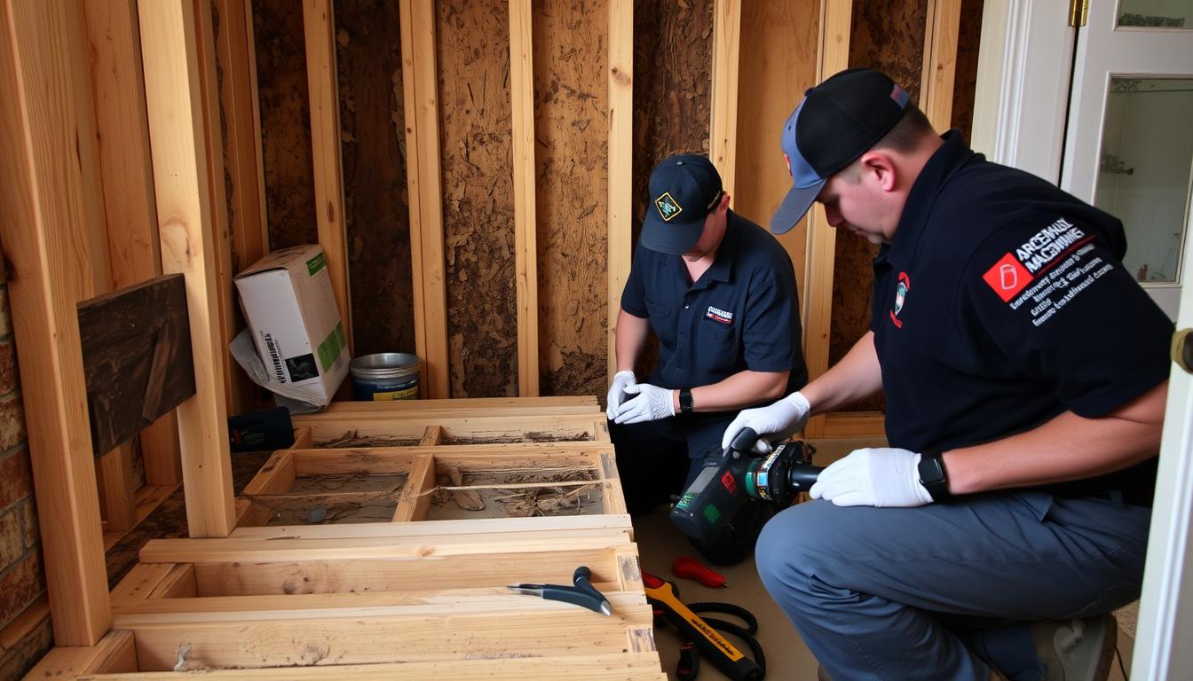 Top Termite Damage Repair Services in Baton Rouge LA 12 Arceneaux Pest Management Service repairing termite damage in Baton Rouge