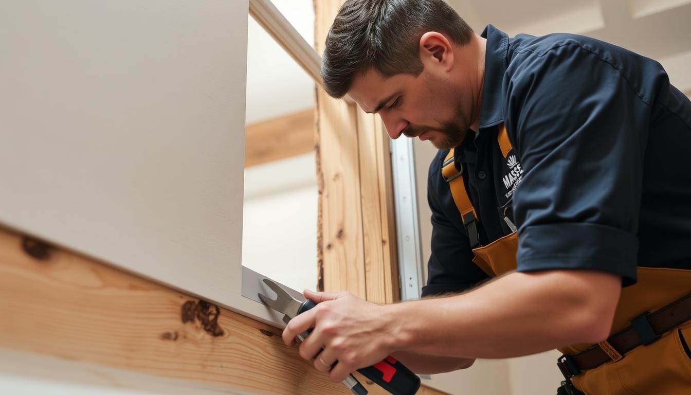 Top Termite Damage Repair Services in Baton Rouge LA 10 Massey Services technician repairing termite damage in Baton Rouge