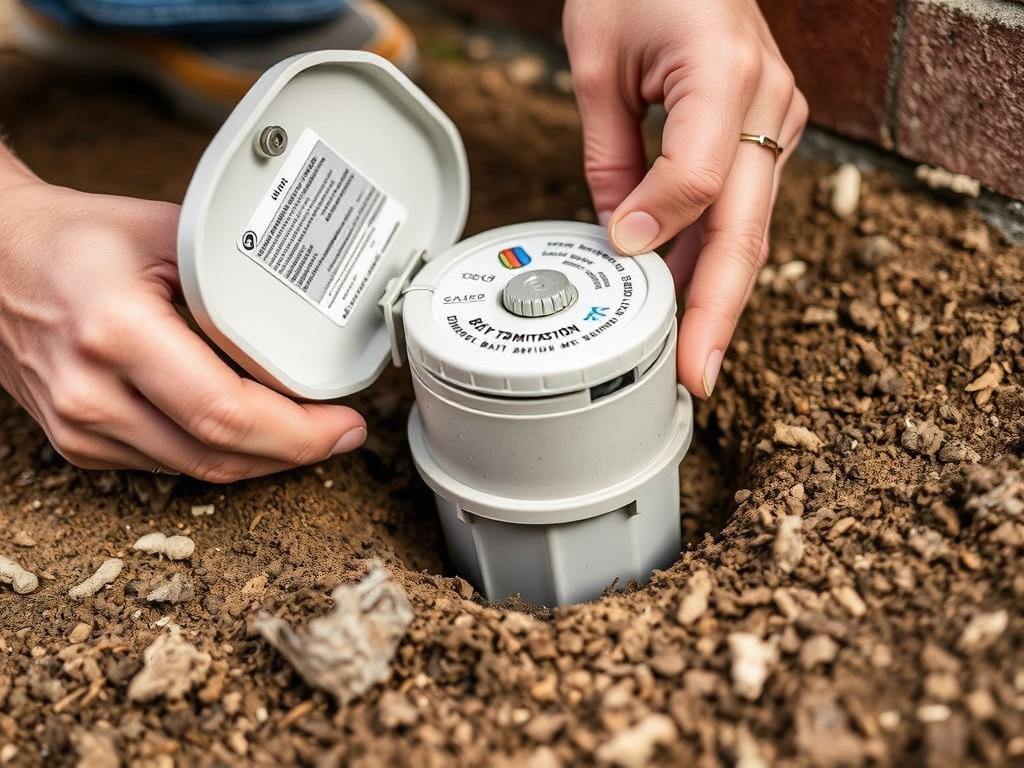 DIY termite bait station installation around Wichita KS home