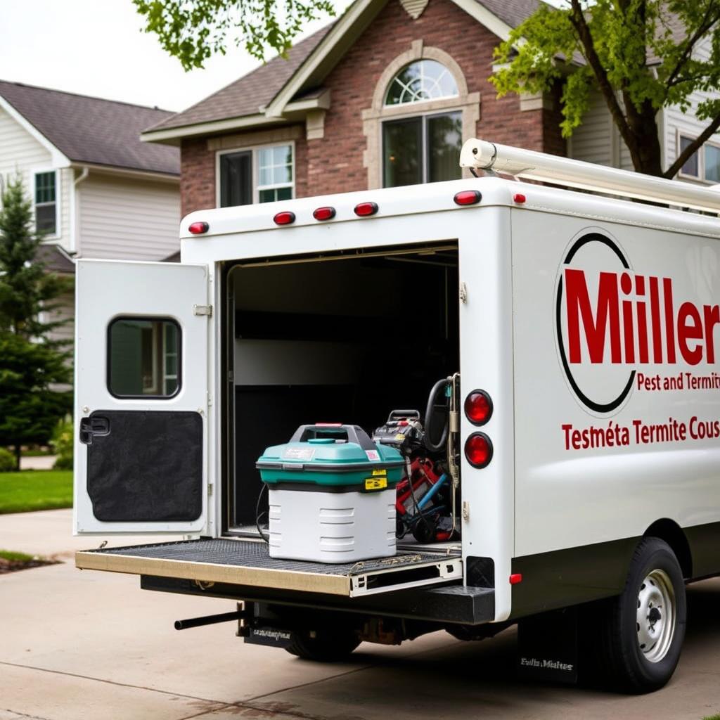 Miller Pest & Termite service vehicle in Des Moines
