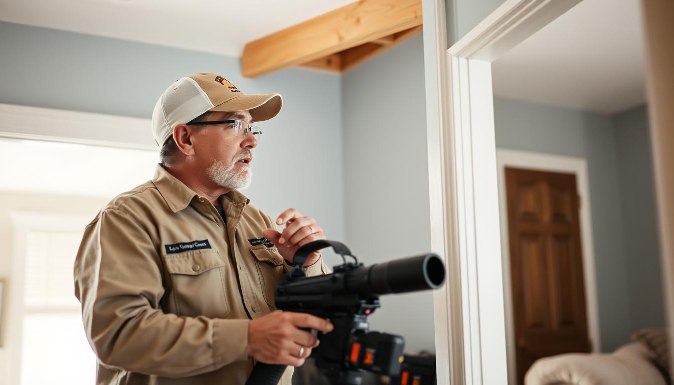 Professional termite inspection in Wichita KS home