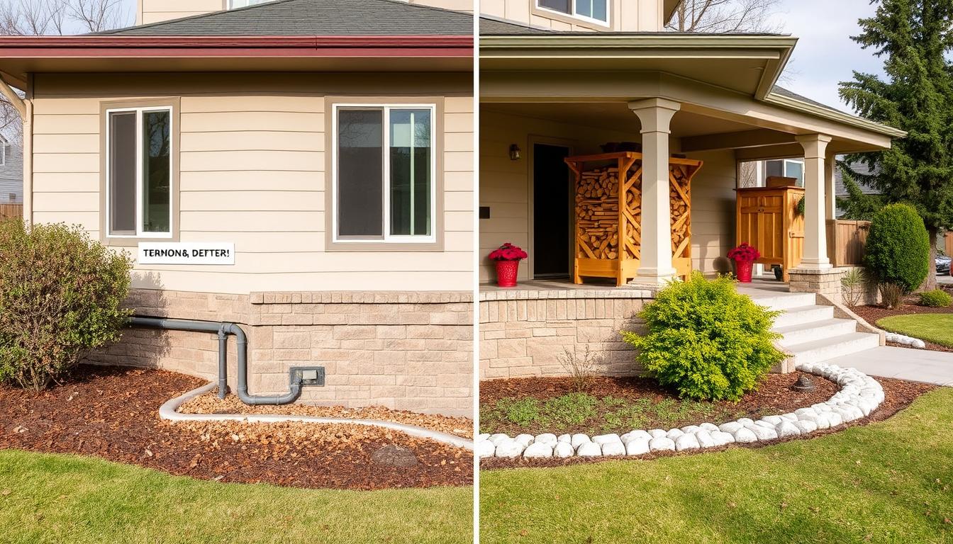 Protected Boise home with seasonal termite prevention measures in place