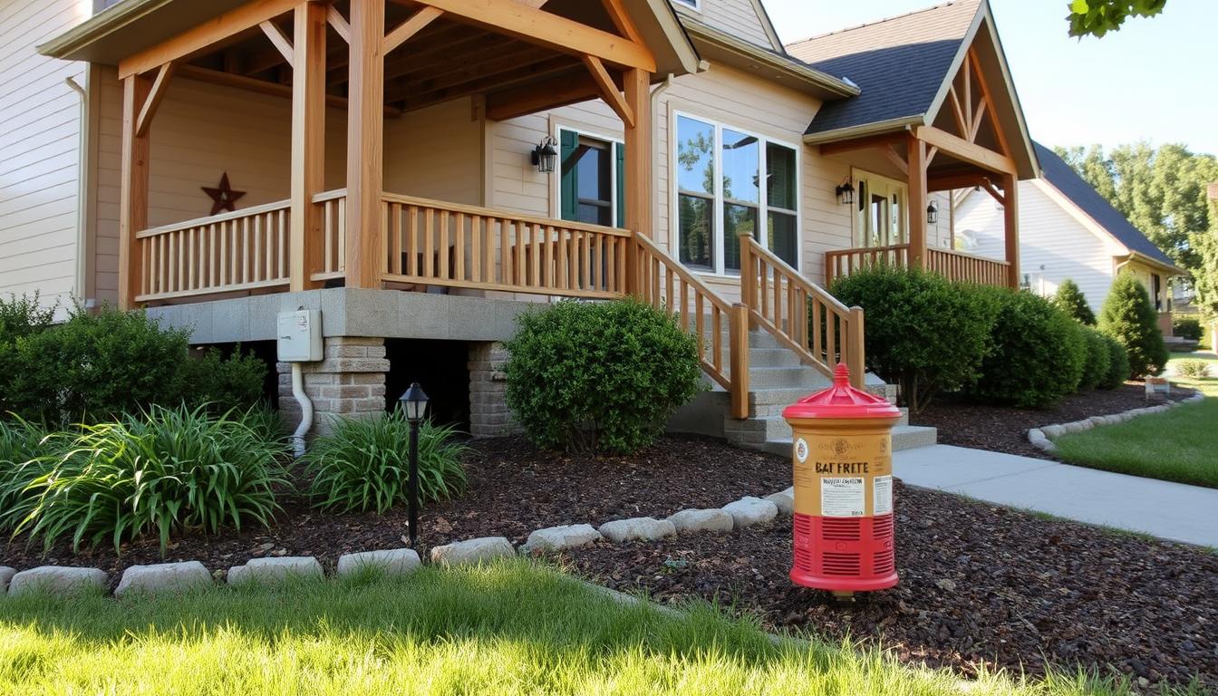 Protected Omaha home with professional termite prevention measures