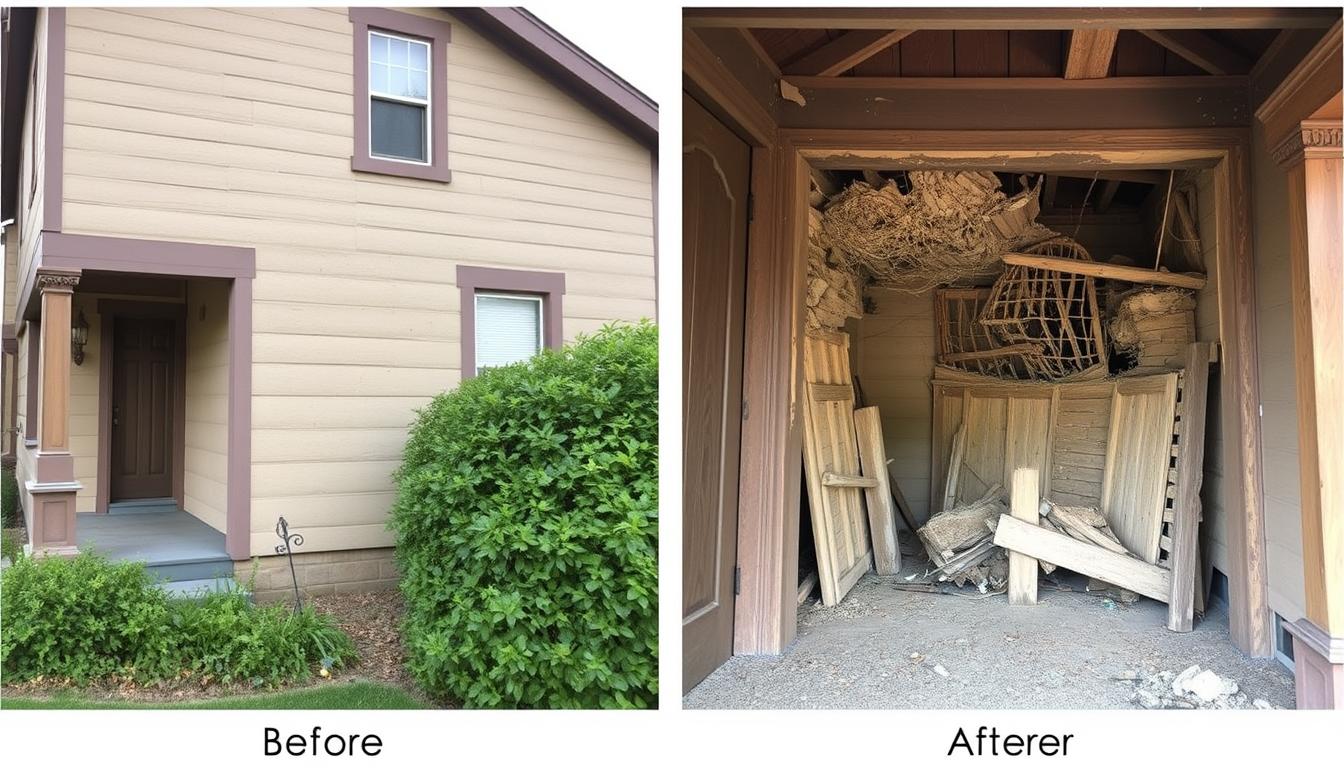 Severe termite damage to Boise home following unusual weather pattern