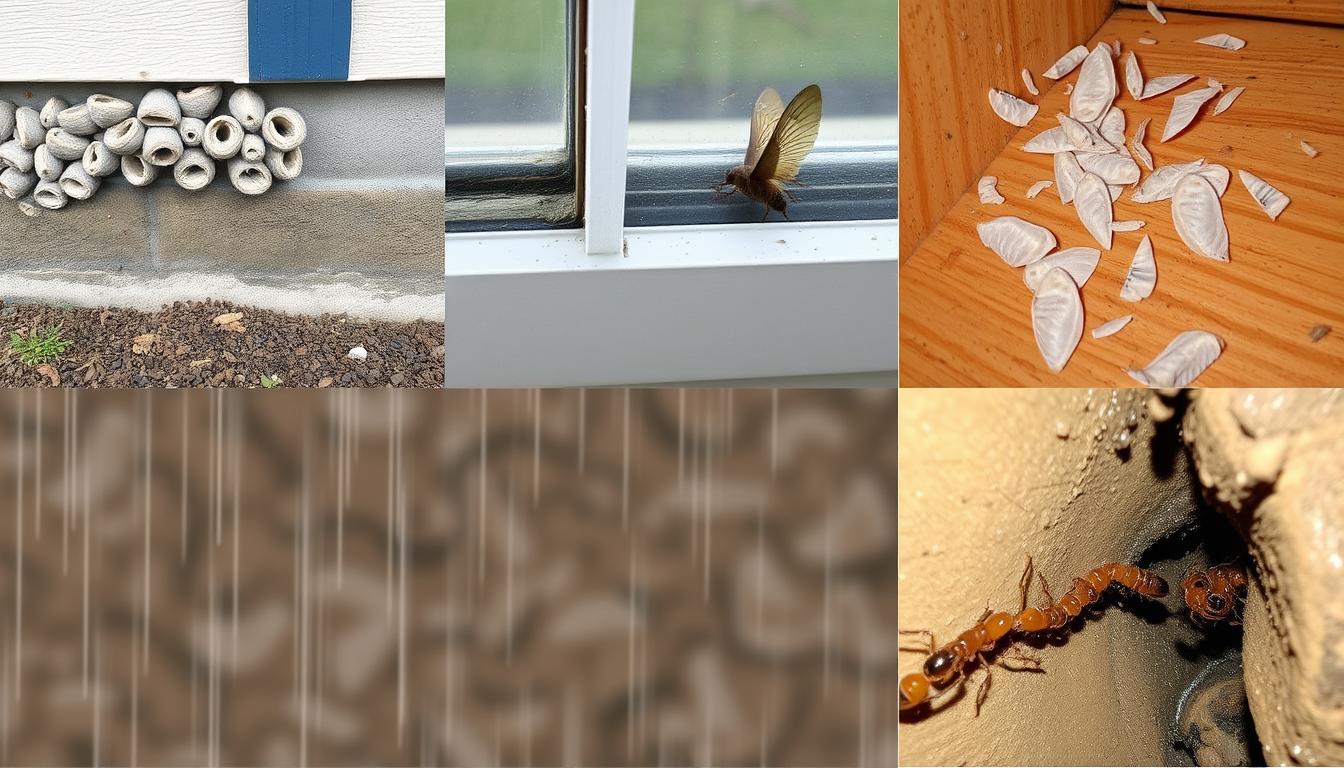 Signs of termite infestation in Boise home following spring rain