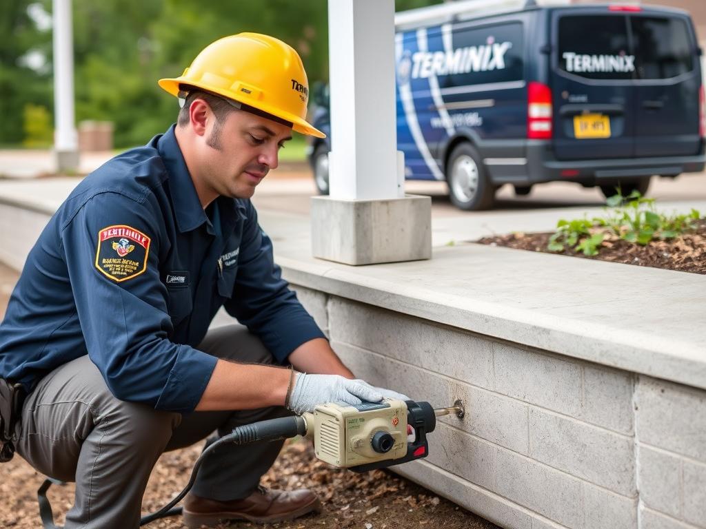 Terminix technician performing termite inspection in Springfield MO